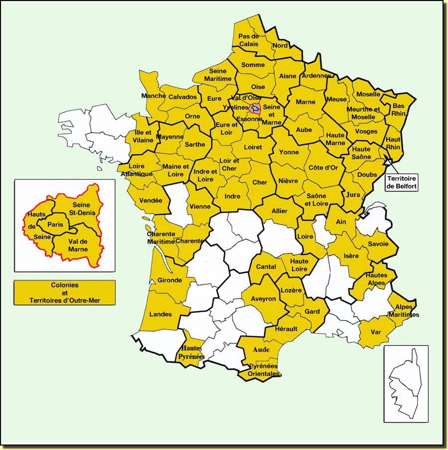 Carte-départements