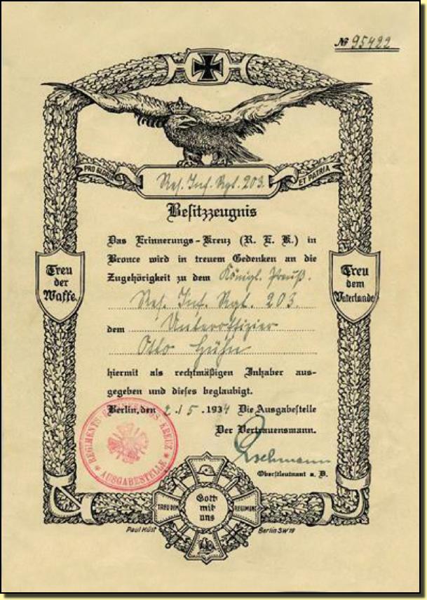 ACDiplomeRegimenterkreuz